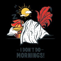 I Don't Do Mornings Cropped Sweater | Artistshot