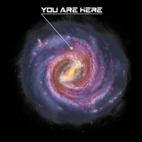 You Are Here Astronomy Milky Way Solar System Galaxy Space V-neck Tee | Artistshot