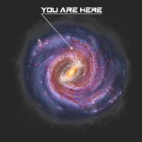 You Are Here Astronomy Milky Way Solar System Galaxy Space Men's T-shirt Pajama Set | Artistshot