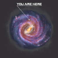 You Are Here Astronomy Milky Way Solar System Galaxy Space Vintage Hoodie | Artistshot