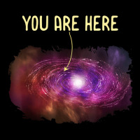 You Are Here Milky Way Galaxy Astronomy Funny Tees Adjustable Cap | Artistshot