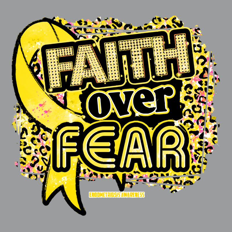 Endometriosis T  Shirt Endometriosis Awareness  Ribbon Faith Over Fear Classic T-shirt by hardlyvagabond | Artistshot