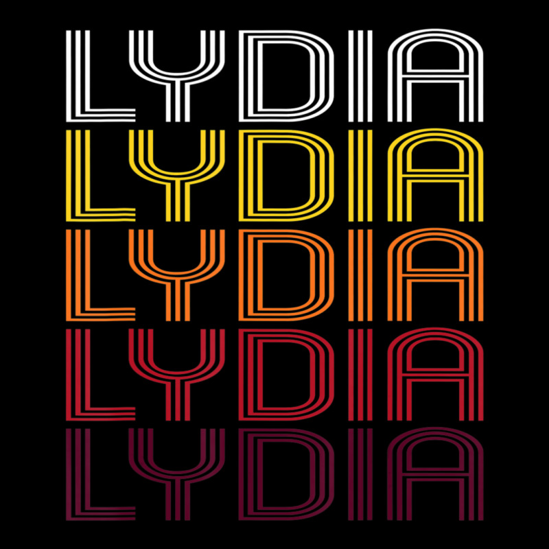 Lydia Retro Wordmark Pattern Vintage Style Adjustable Cap | Artistshot