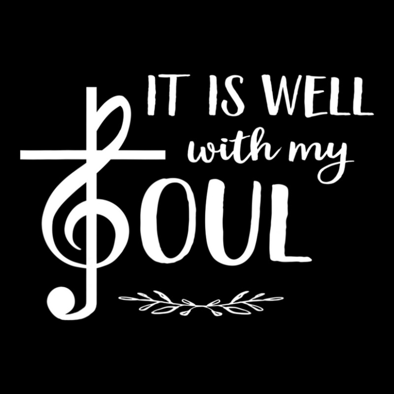 Religious Christian Music Well With My Soul Treble Pocket T-Shirt by cm-arts | Artistshot