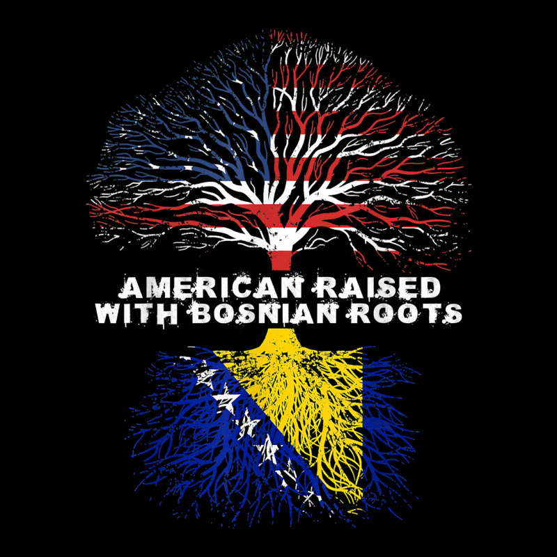 American Raised With Bosnian Roots Bosnia T Shirt Cropped Hoodie by cm-arts | Artistshot