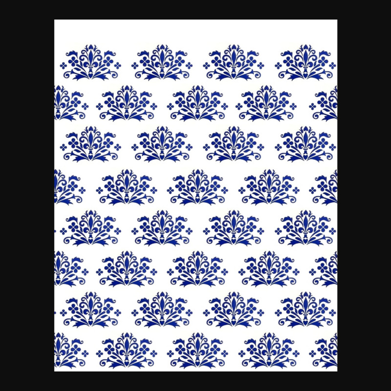 Blue Eastern Europe Onion Pattern, Batik Flower Pattern Graphic Crop Top | Artistshot