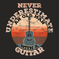 Mens Never Underestimate An Old Man With A Guitar Ladies Fitted T-shirt | Artistshot