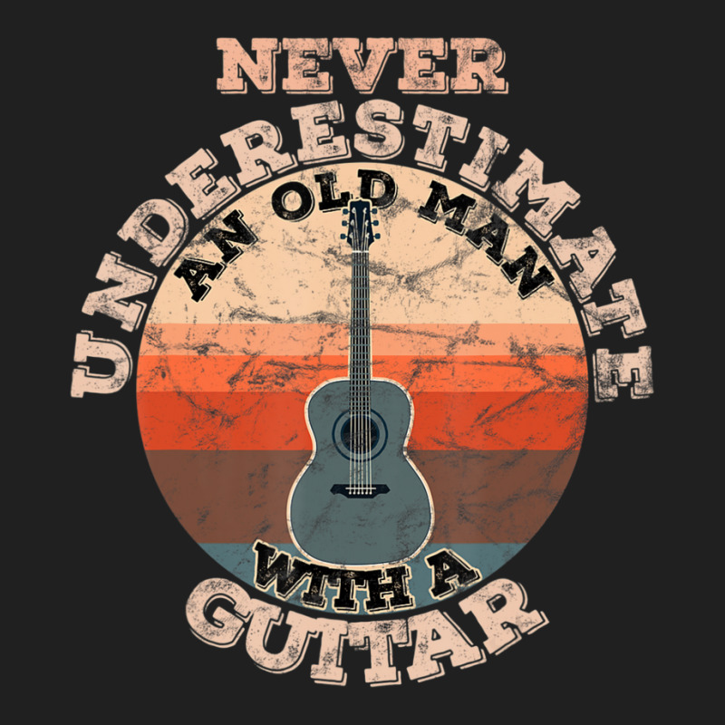 Mens Never Underestimate An Old Man With A Guitar Ladies Polo Shirt by cm-arts | Artistshot