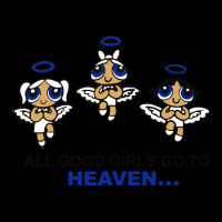 Power Puff All Good Gril Go To Heaven(front) V-neck Tee | Artistshot