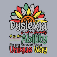 Dyslexia Is Not Disability Dyslexia Awareness Silver Ribbon T Shirt Tank Dress | Artistshot