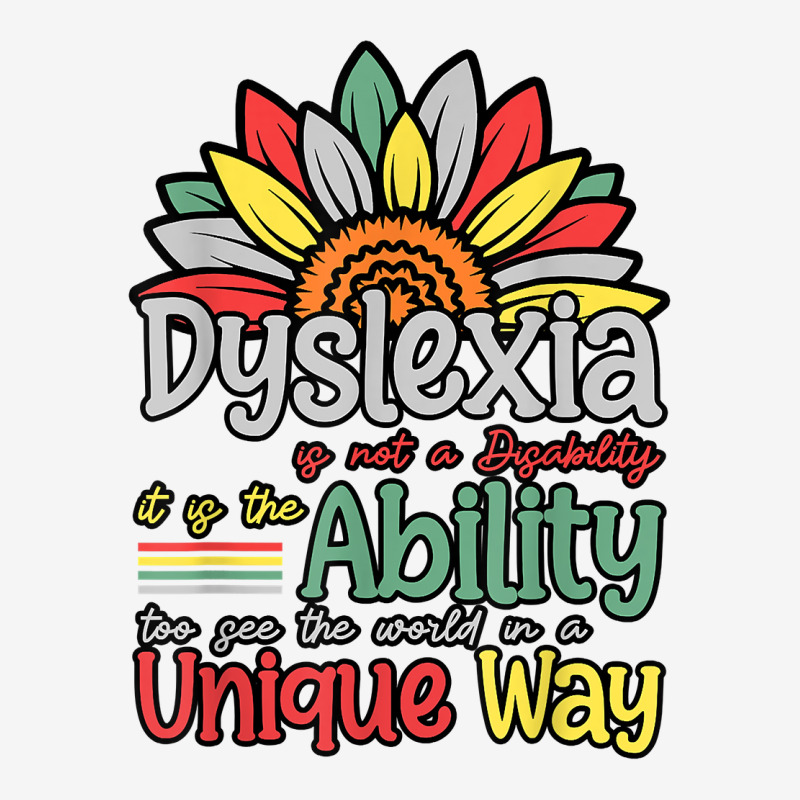 Dyslexia Is Not Disability Dyslexia Awareness Silver Ribbon T Shirt Scorecard Crop Tee by cm-arts | Artistshot