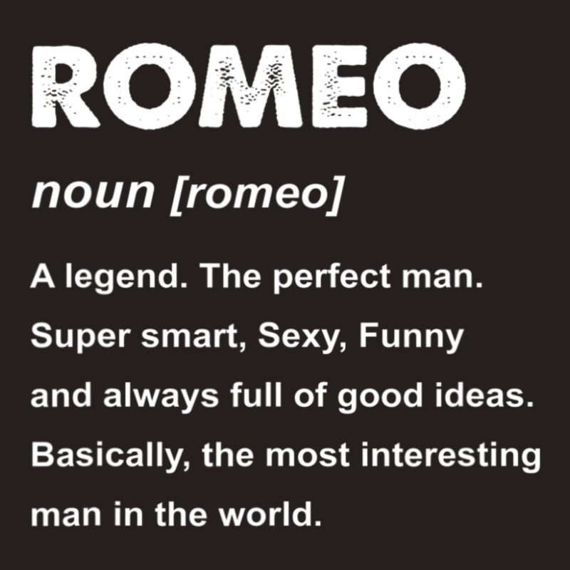 Mens Romeo Name Tank Top | Artistshot