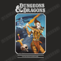 Dungeons & Dragons Vintage Tsr Friend Folio Ladies Fitted T-shirt | Artistshot