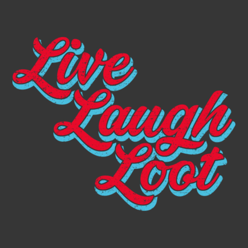 Live Laugh Loot (worn - Red Cyan) Toddler Hoodie by Kuwannin528 | Artistshot