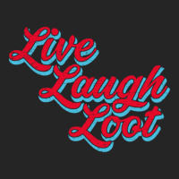 Live Laugh Loot (worn - Red Cyan) Unisex Hoodie | Artistshot