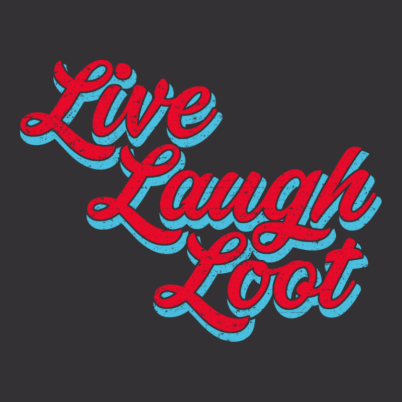 Live Laugh Loot (worn - Red Cyan) Vintage Short by Kuwannin528 | Artistshot