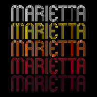 Marietta Retro Wordmark Pattern Vintage Style Adjustable Cap | Artistshot