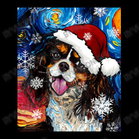 Cute Tri Color Spaniel Starry Night Dog Christmas Art By Aja Maternity Scoop Neck T-shirt | Artistshot