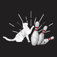 Alley Cat Tipping Pins Funny Bowling T Shirt T-shirt | Artistshot