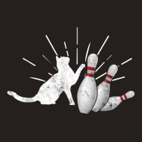 Alley Cat Tipping Pins Funny Bowling T Shirt Tank Top | Artistshot