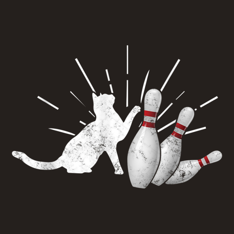 Alley Cat Tipping Pins Funny Bowling T Shirt Tank Top | Artistshot