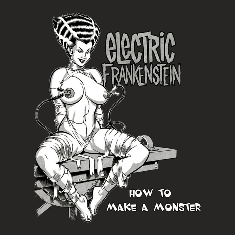 Electric Frankenstein - How To Make A Monster Ladies Fitted T-Shirt by RebekahShinn | Artistshot