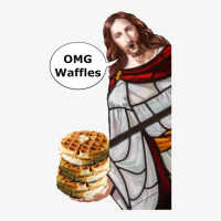 Jesus Omg Waffles Active Ladies Fitted T-shirt | Artistshot