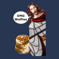 Jesus Omg Waffles Active Ladies Denim Jacket | Artistshot