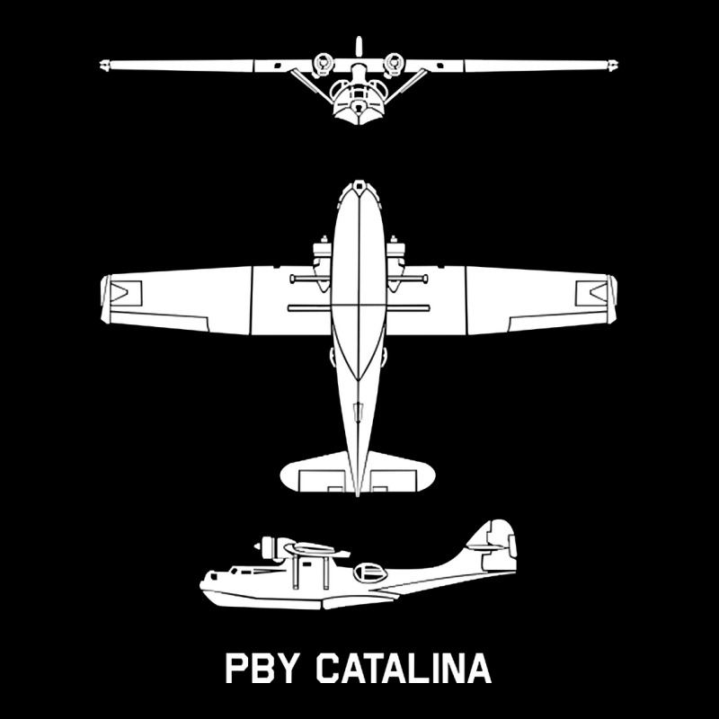 Pby Catalina American Ww2 Maritime Patrol Bomber Seaplane Silhouettes V-Neck Tee by Kanmosrin52 | Artistshot