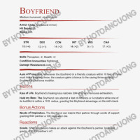 Dungeons And Rpg Dragons Boyfriend Stat Block Adjustable Cap | Artistshot