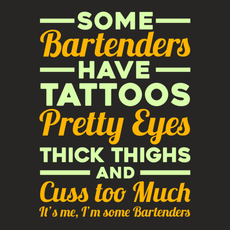 Funny Some Bartender Have Professional Mixologist Bartending Long Slee Ladies Fitted T-Shirt by cm-arts | Artistshot