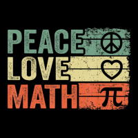 Peace Love Math Vintage Math Nerd Retro Math Teacher Maternity Scoop Neck T-shirt | Artistshot