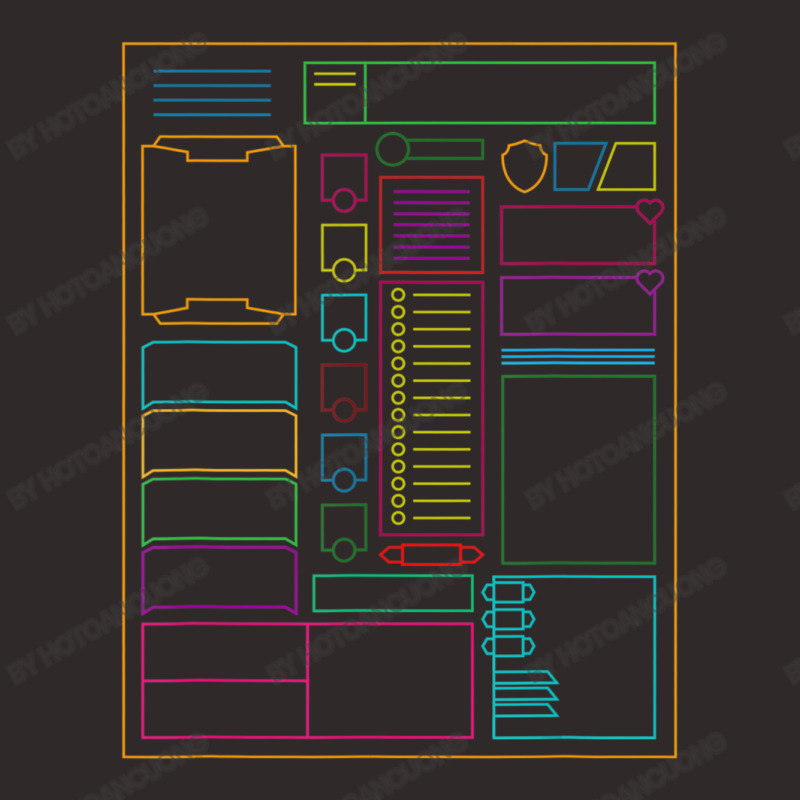 Dungeons Character Sheet Fantasy Rpg Gamer Racerback Tank by hotoancuong | Artistshot