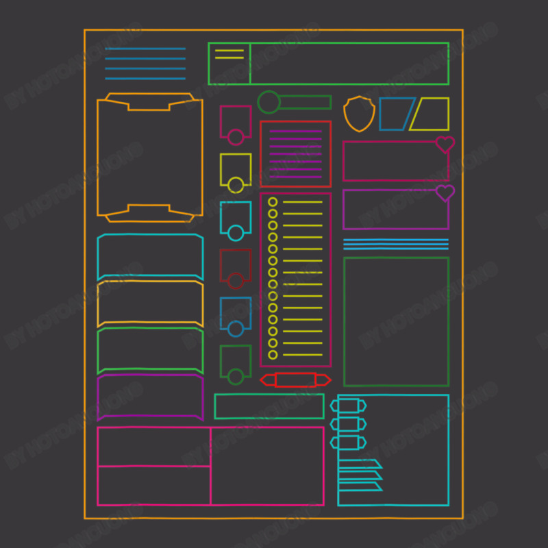 Dungeons Character Sheet Fantasy Rpg Gamer Ladies Curvy T-Shirt by hotoancuong | Artistshot