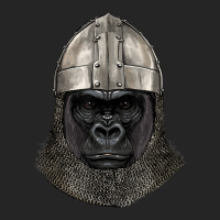 Medieval Gorilla Knight Warrior Gorilla Primate Animal Lover Unisex Hoodie | Artistshot