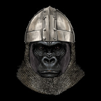 Medieval Gorilla Knight Warrior Gorilla Primate Animal Lover Long Sleeve Shirts | Artistshot