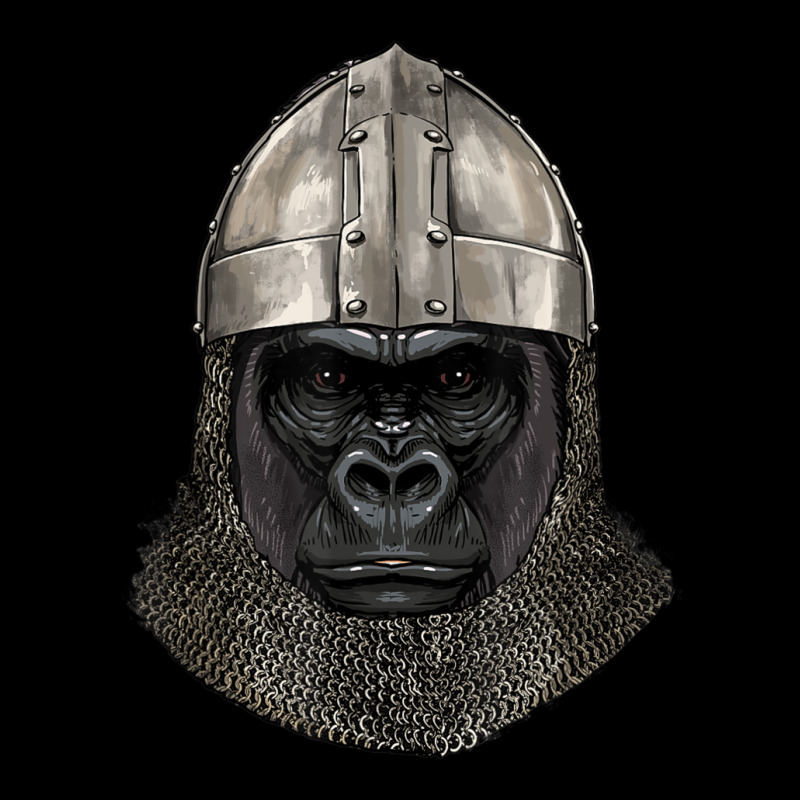 Medieval Gorilla Knight Warrior Gorilla Primate Animal Lover Long Sleeve Shirts | Artistshot