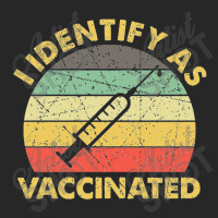 I Identify As Vaccinated Vintage Men's T-shirt Pajama Set | Artistshot