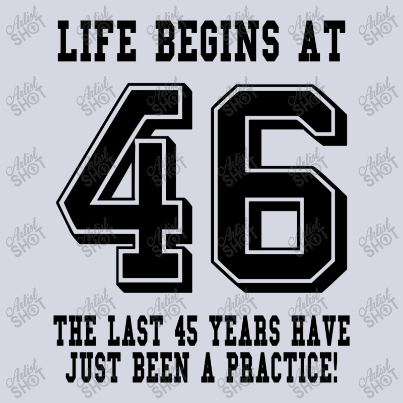 46th Birthday Life Begins At 46 Fleece Short | Artistshot