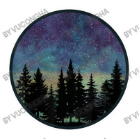 Forest Nightscape Silhouette Starry Night Sky. Youth Zipper Hoodie | Artistshot