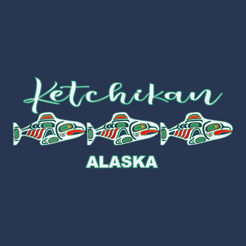 Ketchikan Alaska Native Art Salmon Fishing Capital Souvenir Tank Top Ladies Denim Jacket by cm-arts | Artistshot