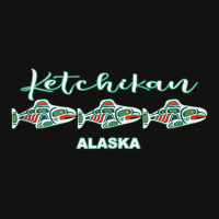 Ketchikan Alaska Native Art Salmon Fishing Capital Souvenir Tank Top Scorecard Crop Tee | Artistshot