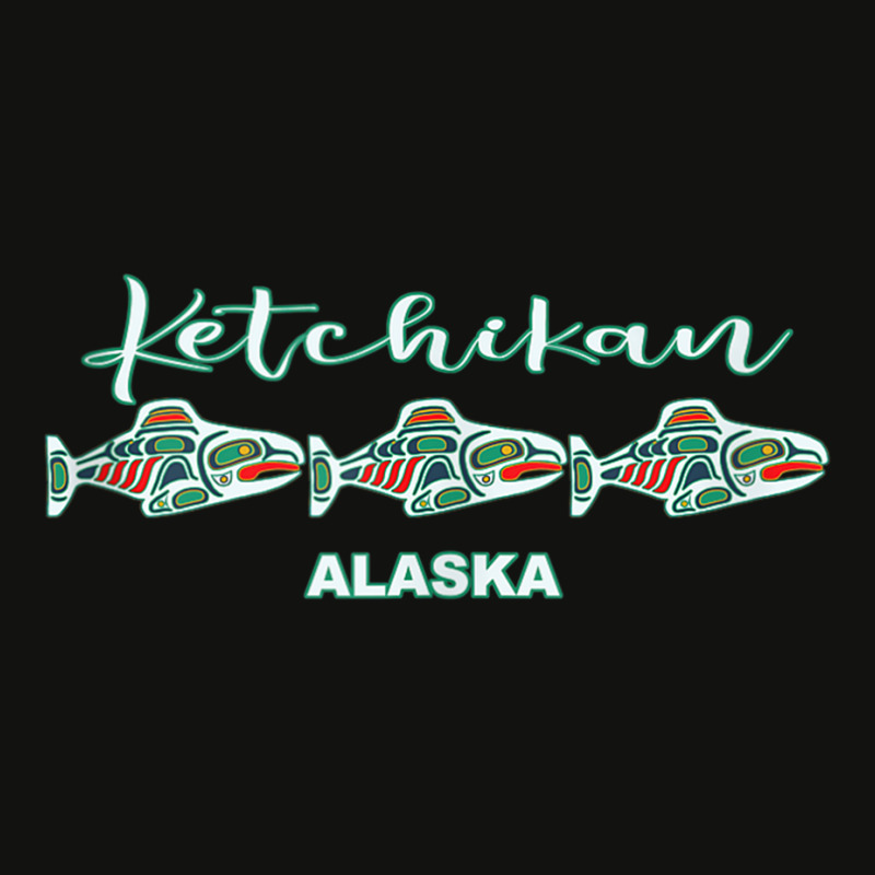 Ketchikan Alaska Native Art Salmon Fishing Capital Souvenir Tank Top Scorecard Crop Tee by cm-arts | Artistshot