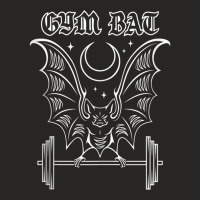 Gym Bat Gothlete Workout Vampire Bat And Moon Healthy Goth Tank Top Ladies Fitted T-shirt | Artistshot