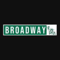 Musical Theater Broadway Street Sign Baby Bibs | Artistshot