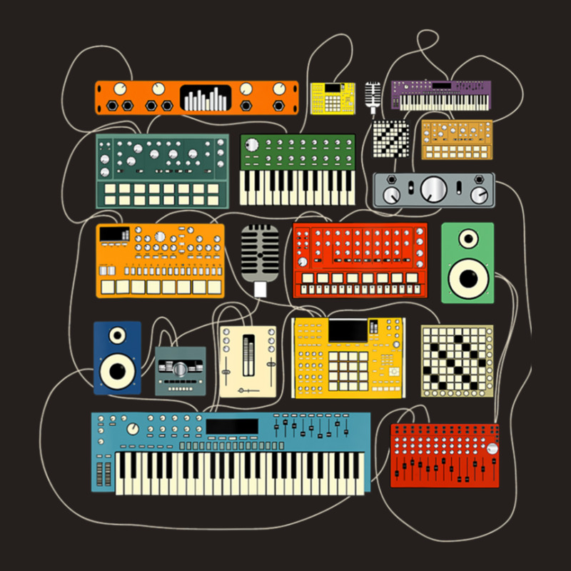 Synthesizer And Drum Machine For Electronic Musician Tank Top | Artistshot