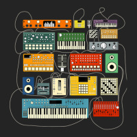 Synthesizer And Drum Machine For Electronic Musician 3/4 Sleeve Shirt | Artistshot