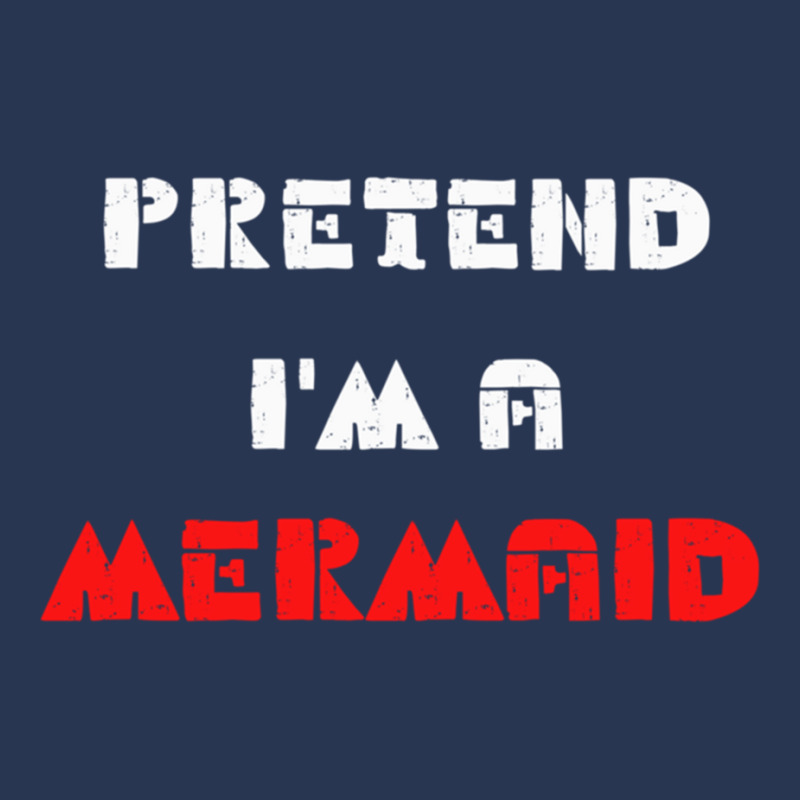 Pretend Im A Mermaid Halloween Costume Pretend Mermaid Men Denim Jacket | Artistshot