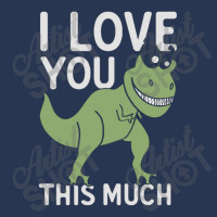 I Love You This Much T Rex Men Denim Jacket | Artistshot