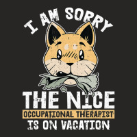 On Vacation Occupational Therapy Dog Ot-a Therapist Ladies Fitted T-shirt | Artistshot